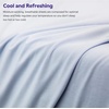 image:imagePurple Deep Pocket SoftStretch Sheets TwinTwin XL Rayon Blend MoistureWicking Deep Purple Fits Most Mattresses Adaptive SupportDeep Purple