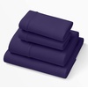 image:imagePurple Deep Pocket SoftStretch Sheets TwinTwin XL Rayon Blend MoistureWicking Deep Purple Fits Most Mattresses Adaptive SupportDeep Purple