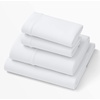 image:imagePurple Deep Pocket SoftStretch Sheets TwinTwin XL Rayon Blend MoistureWicking Deep Purple Fits Most Mattresses Adaptive SupportTrue White
