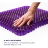 image:imagePurple Double Seat Cushion TwoSided Soft and Firm 2 Inch Gel Seat Cushion  GelFlex Grid for Office Chair Car  PressureReducing TemperatureNeutral NoSlip  Made in USASimply