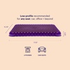 image:imagePurple Double Seat Cushion TwoSided Soft and Firm 2 Inch Gel Seat Cushion  GelFlex Grid for Office Chair Car  PressureReducing TemperatureNeutral NoSlip  Made in USASimply