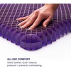 image:imagePurple Double Seat Cushion TwoSided Soft and Firm 2 Inch Gel Seat Cushion  GelFlex Grid for Office Chair Car  PressureReducing TemperatureNeutral NoSlip  Made in USARoyal