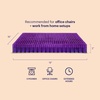 image:imagePurple Double Seat Cushion TwoSided Soft and Firm 2 Inch Gel Seat Cushion  GelFlex Grid for Office Chair Car  PressureReducing TemperatureNeutral NoSlip  Made in USADouble