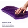 image:imagePurple Double Seat Cushion TwoSided Soft and Firm 2 Inch Gel Seat Cushion  GelFlex Grid for Office Chair Car  PressureReducing TemperatureNeutral NoSlip  Made in USABack