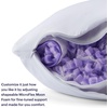 image:imagePurple Freeform Pillow  Standard Size  Customizable Cooling Neck Pillow with Adjustable Fill GelFlex Grid and MicroFlex Moon Foam Personalized Height and Firmness for All SleepersKing