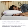 image:imagePurple Freeform Pillow  Standard Size  Customizable Cooling Neck Pillow with Adjustable Fill GelFlex Grid and MicroFlex Moon Foam Personalized Height and Firmness for All SleepersStandard