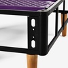 image:imagePurple Headboard  Queen Size  Grey Upholstered Platform Bed Frame with Tapered Wooden Legs  Durable Easy Assembly  Versatile Style for Any Bedroom DcorFoundation  Stone