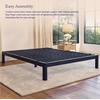 image:imagePurple Metal Platform Bed Frame  California King Size Silent amp Sturdy Support with Extra Slats LowProfile Design  Perfect Mattress amp All Bedroom DcorsTwin XL