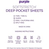 image:imagePurple SoftStretch Sheets Queen Size Rayon Blend MoistureWicking Stormy Grey Fits Other Mattresses Stretch for Adaptive SupportDeep Purple