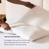 image:imagePurple TwinCloud Pillow  Adjustable Support for Soft or Firm Support Perfect Side Sleeper Pillow WhiteKing