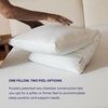 image:imagePurple TwinCloud Pillow  Adjustable Support for Soft or Firm Support Perfect Side Sleeper Pillow WhiteStandard