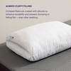 image:imagePurple TwinCloud Pillow  Adjustable Support for Soft or Firm Support Perfect Side Sleeper Pillow WhiteStandard