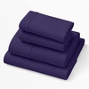 image:imagePurple Deep Pocket SoftStretch Sheets Queen Size Rayon Blend MoistureWicking Deep Purple Fits Most Mattresses Adaptive Support