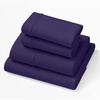 image:imagePurple SoftStretch Sheets Queen Size Rayon Blend MoistureWicking Stormy Grey Fits Other Mattresses Stretch for Adaptive SupportDeep Purple