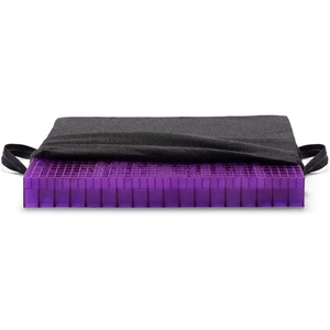 image:imagePurple Double Seat Cushion TwoSided Soft and Firm 2 Inch Gel Seat Cushion  GelFlex Grid for Office Chair Car  PressureReducing TemperatureNeutral NoSlip  Made in USADouble