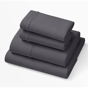 image:imagePurple SoftStretch Sheets Queen Size Rayon Blend MoistureWicking Stormy Grey Fits Other Mattresses Stretch for Adaptive SupportStormy Grey