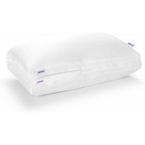 image:imagePurple TwinCloud Pillow  Adjustable Support for Soft or Firm Support Perfect Side Sleeper Pillow WhiteKing